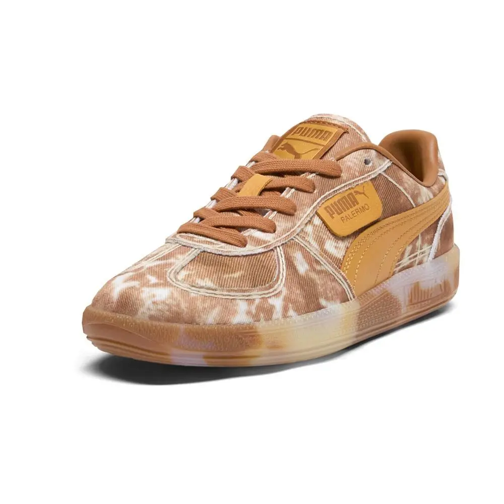 Puma shoes - PUMA Palermo Faded Denim Lace Up - 40191901 - Orange 0