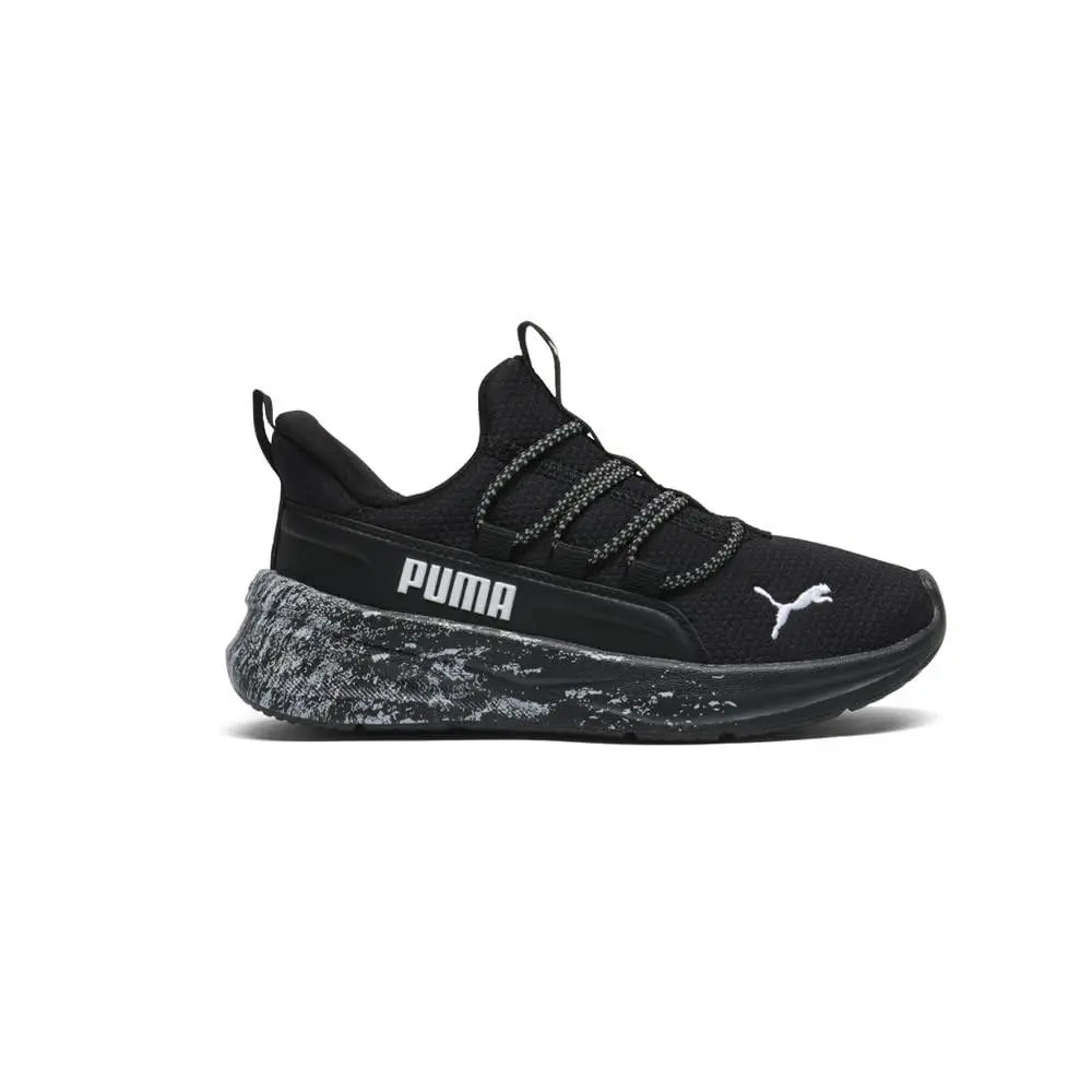 Puma Unisex Kids` Softride One4All Slip-on Shoes Puma Black/puma White Puma Bla