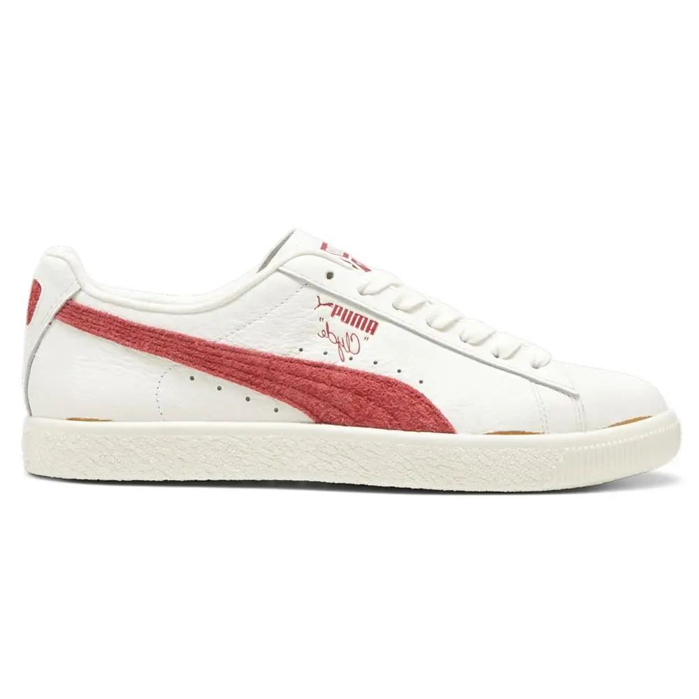 Puma Clyde Neverworn Iii Lace Up Mens White Sneakers Casual Shoes 39648901