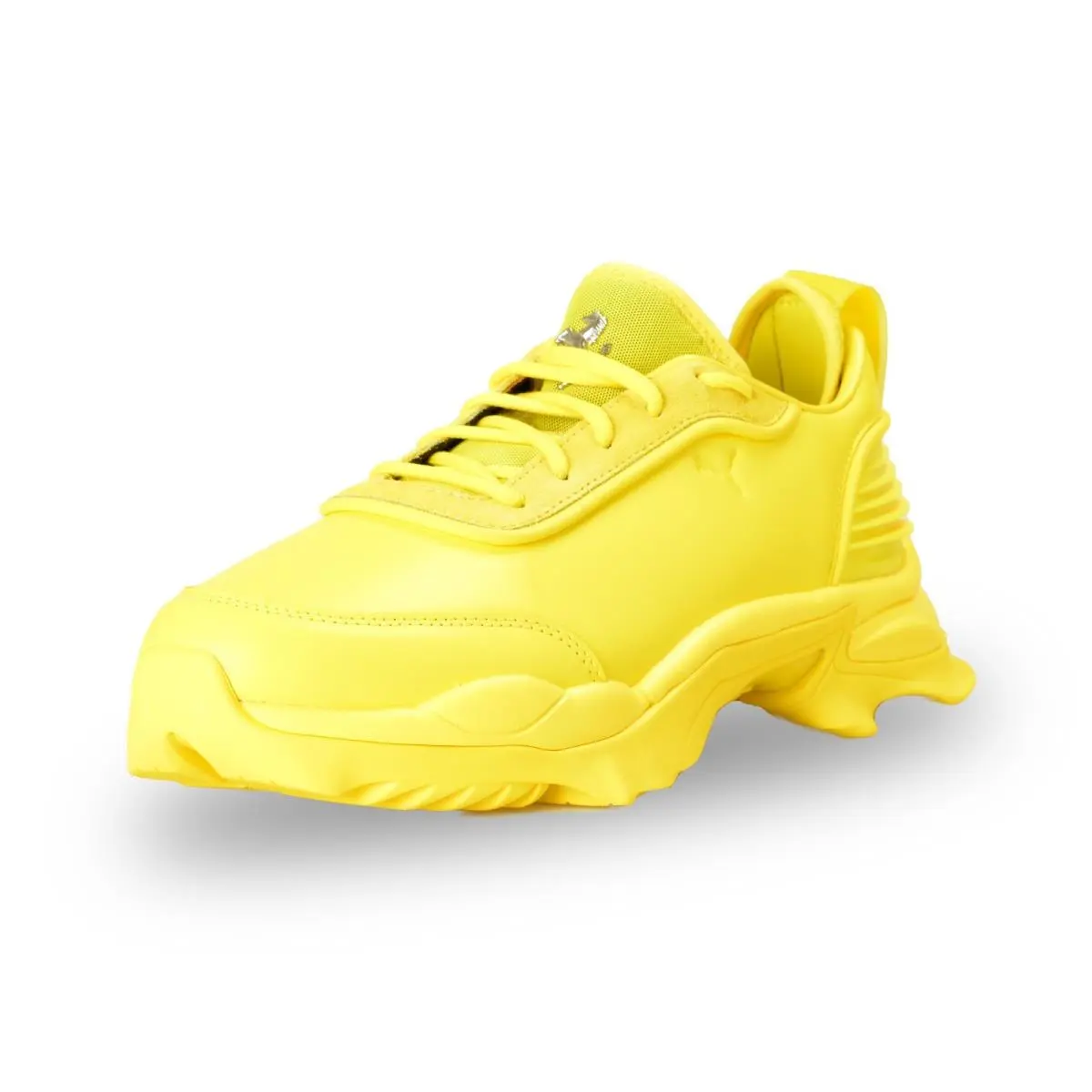 Puma X Scuderia Ferrari Nitefox Yellow Leather Sneakers Shoes US11.5UK10.5 EU 45 - Yellow
