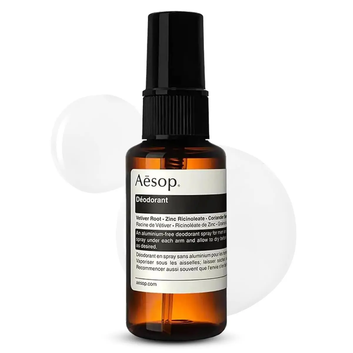 Aesop Aluminum Free Deodorant Spray For Women and Men Vetiver Zinc