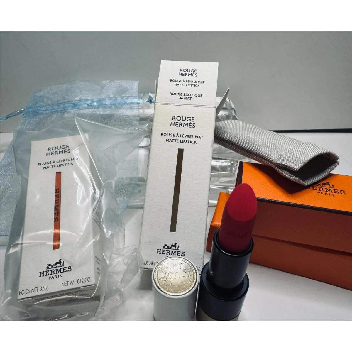 46 Mat Rouge Exotique Hermes Matte Lipstick