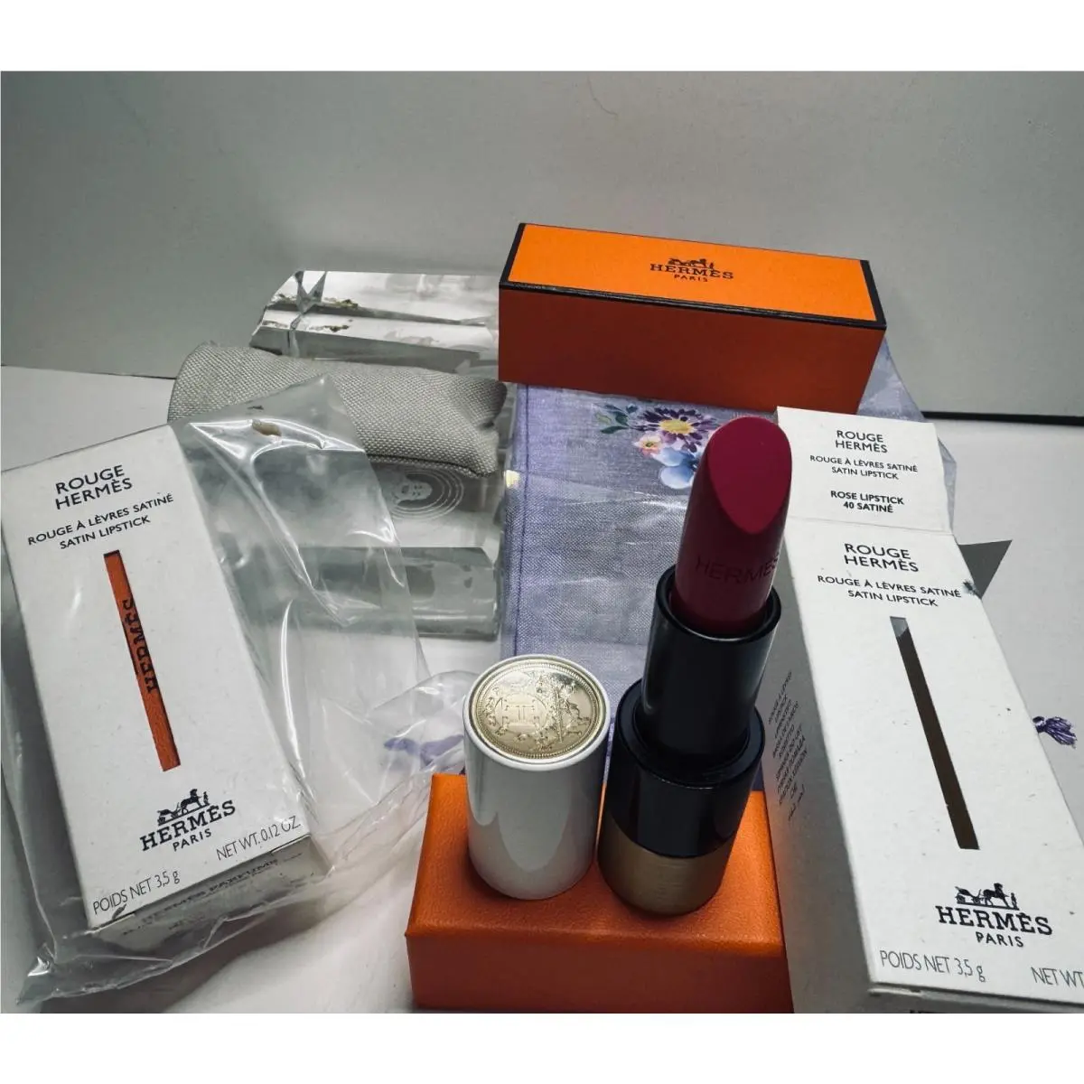 Rose Rough  Satin Lipstick by Hermes