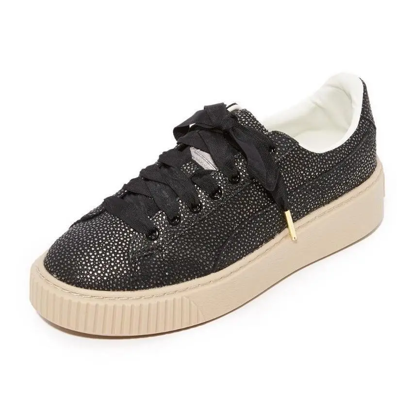 Puma Women`s Platform Lux Wn Sneaker Color Puma Black Size US 8