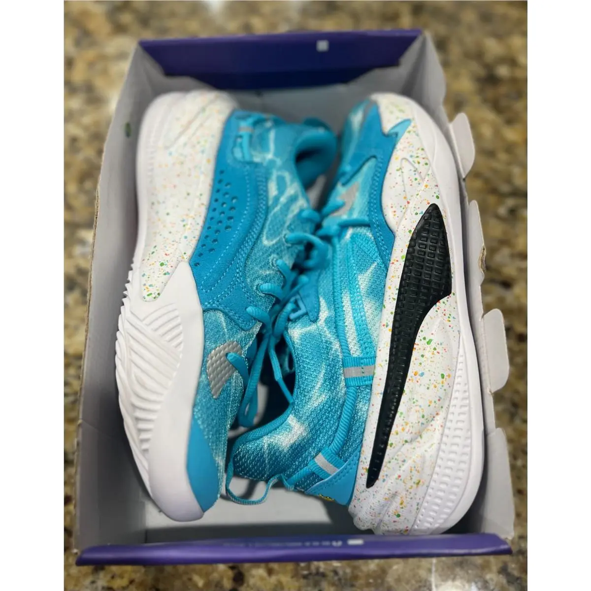 Puma shoes - Basketball - Basketball - 195077 - White - White/Blue Atoll 4