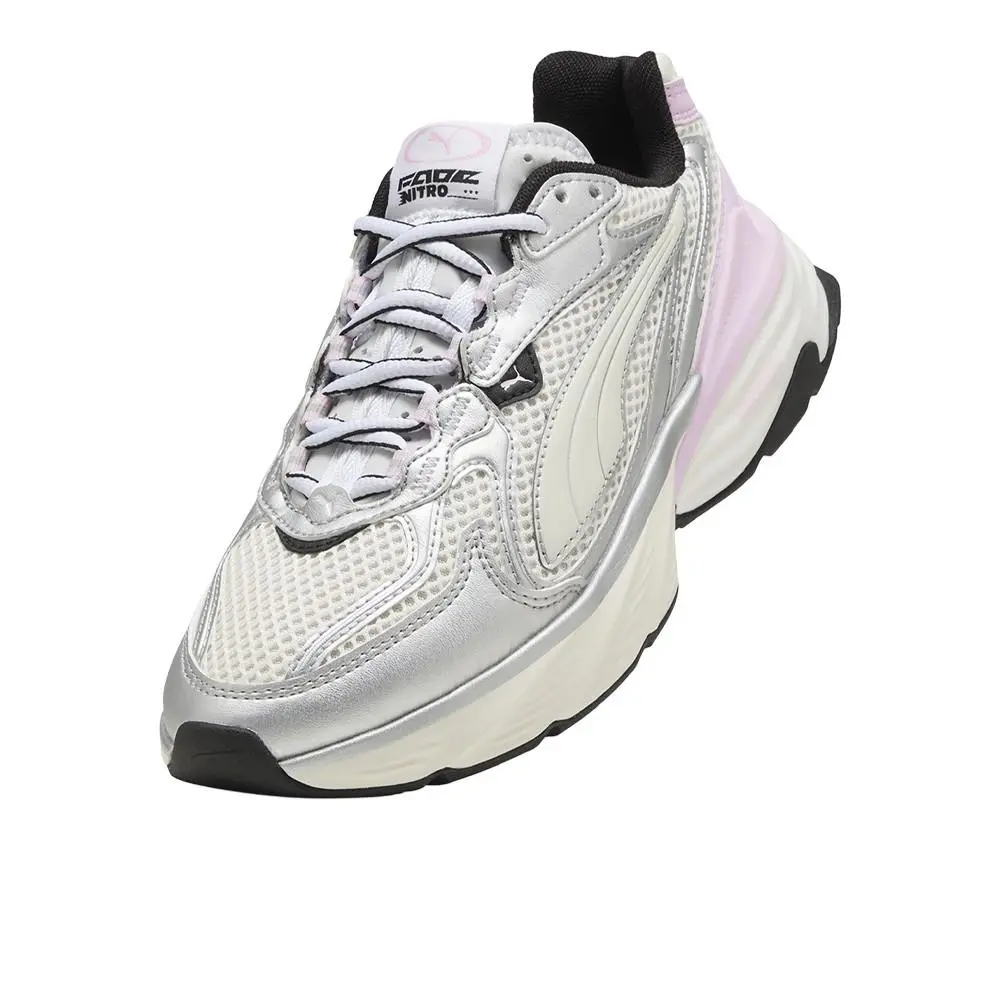Puma shoes - PUMA Fade Lace Up - Fade Lace - 40741109 - Off White, Silver (UPC: 198556616179) 4