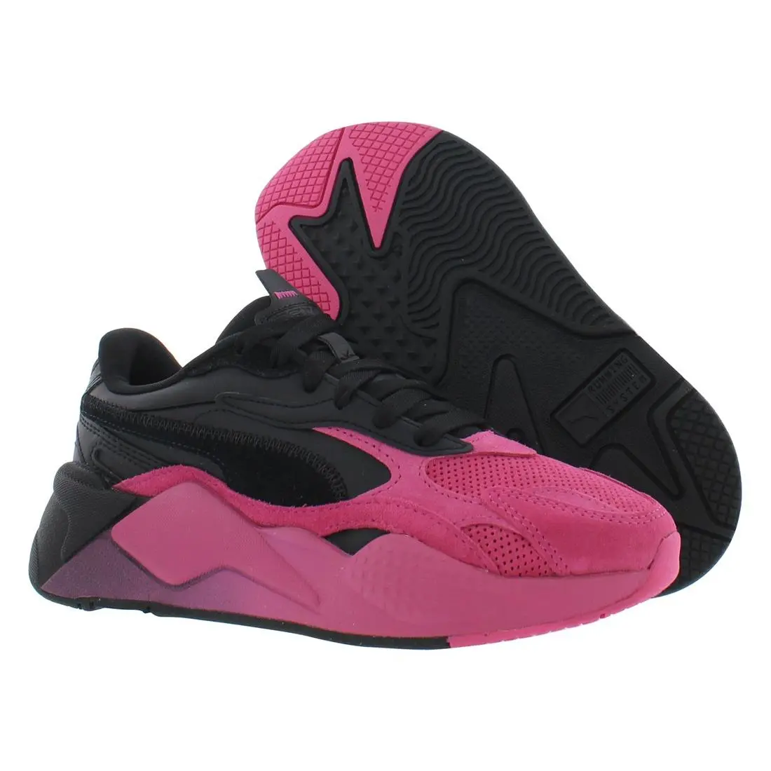 Rs-x Colour Block Womens Shoes Size 6 Color: Berry/black by Puma