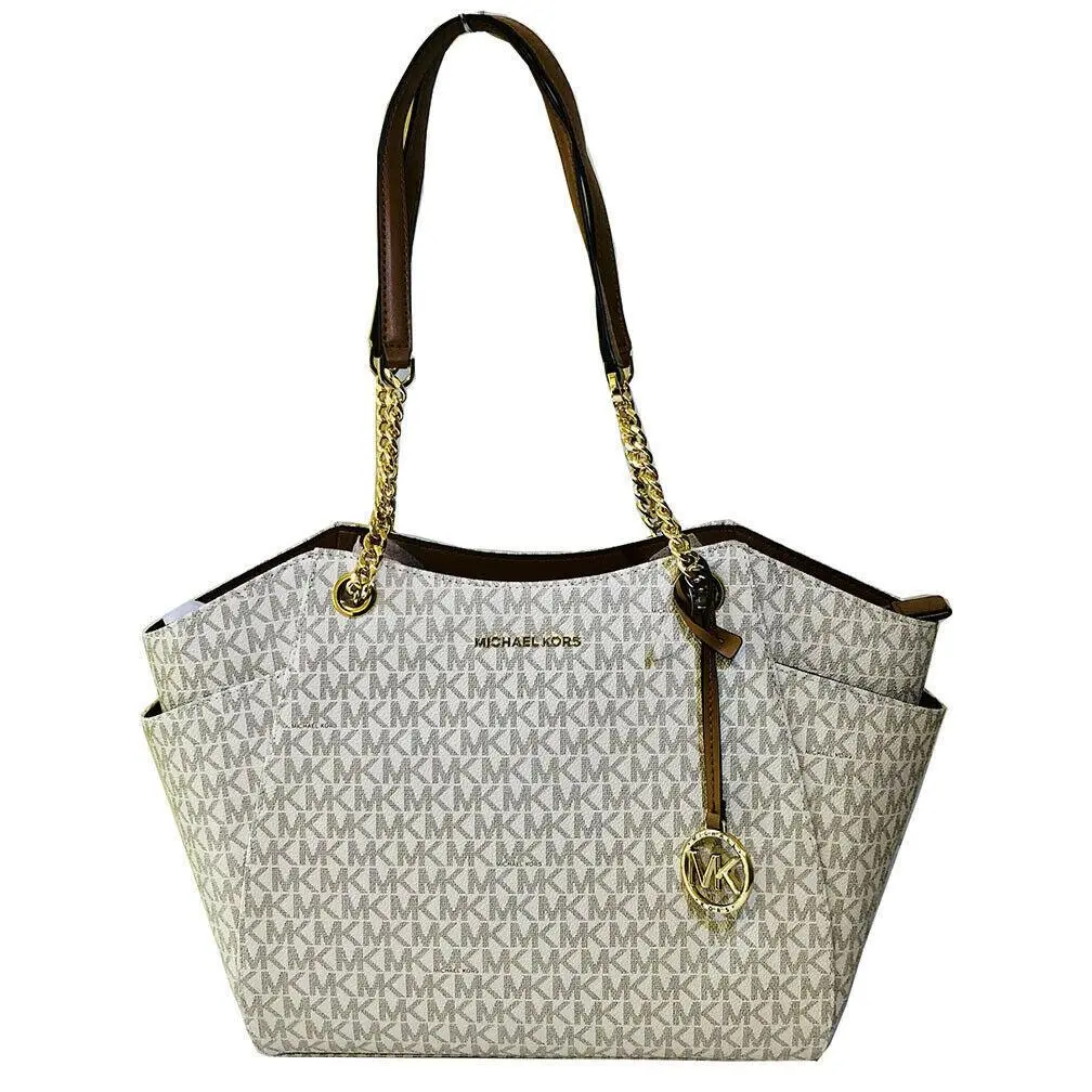 Jet Set Travel Large Signature Shoulder Tote Bag by Michael Kors
