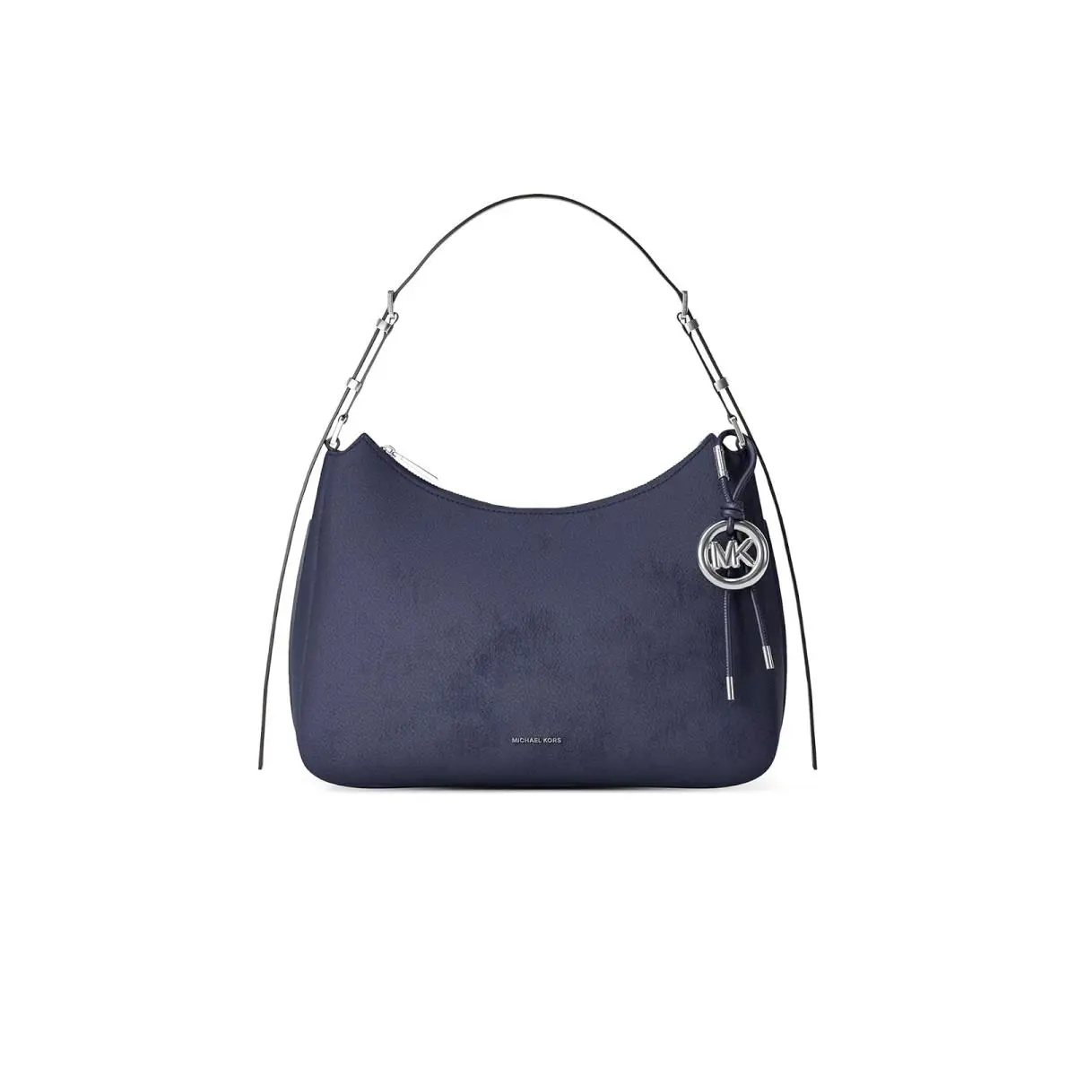 Woman`s Handbags Michael Michael Kors Nolita Medium Top Zip Convertible Shoulder - Dress Blues, Exterior: Multicolor