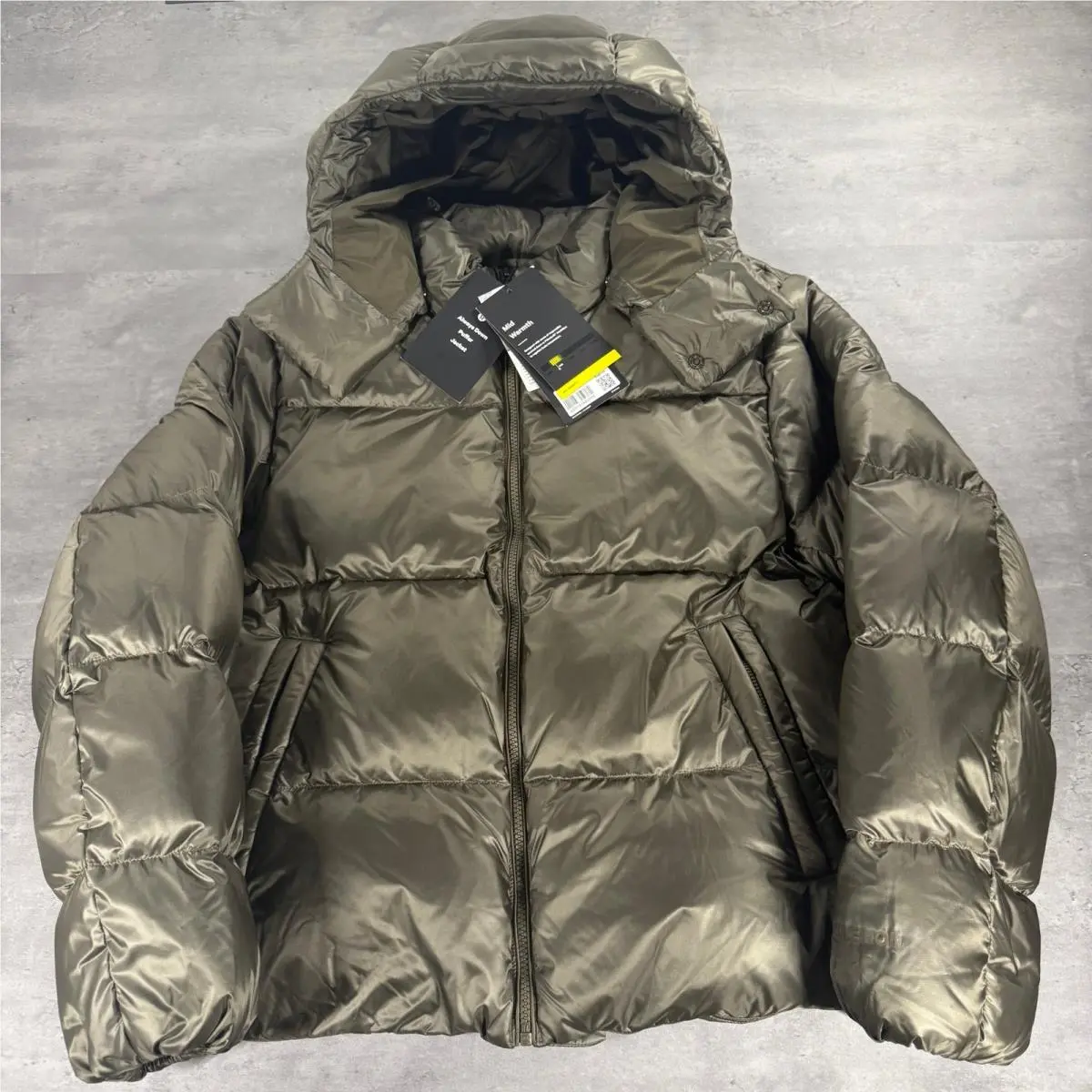 Lululemon Always Down Puffer Jacket SM Olive Brown / Green Hooded Coat