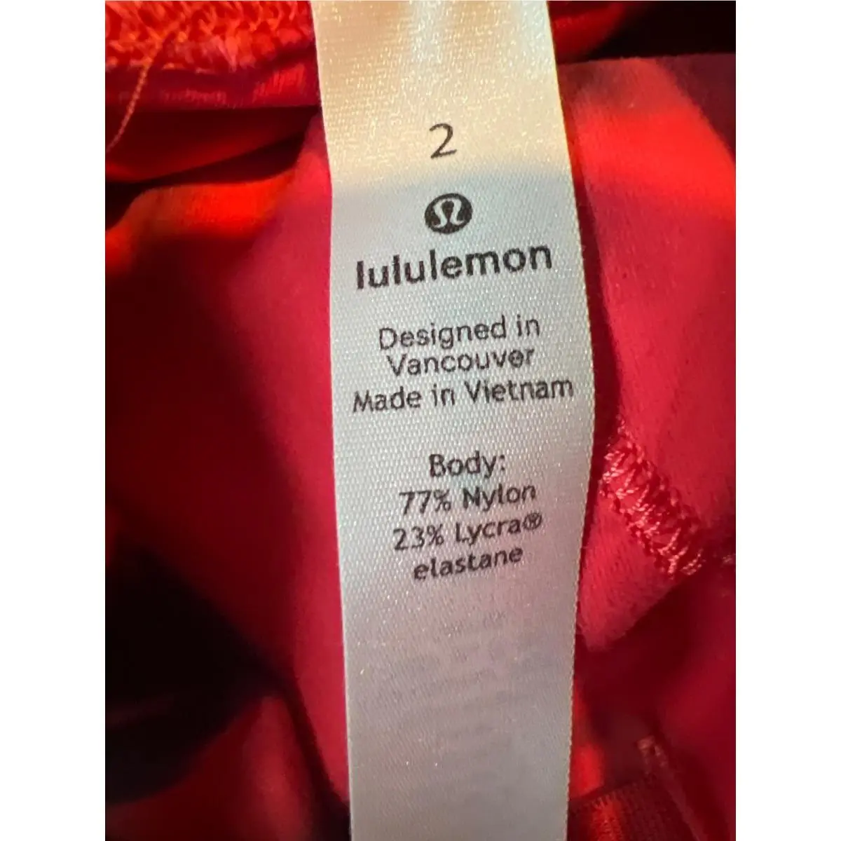 Lululemon clothing - Red 5