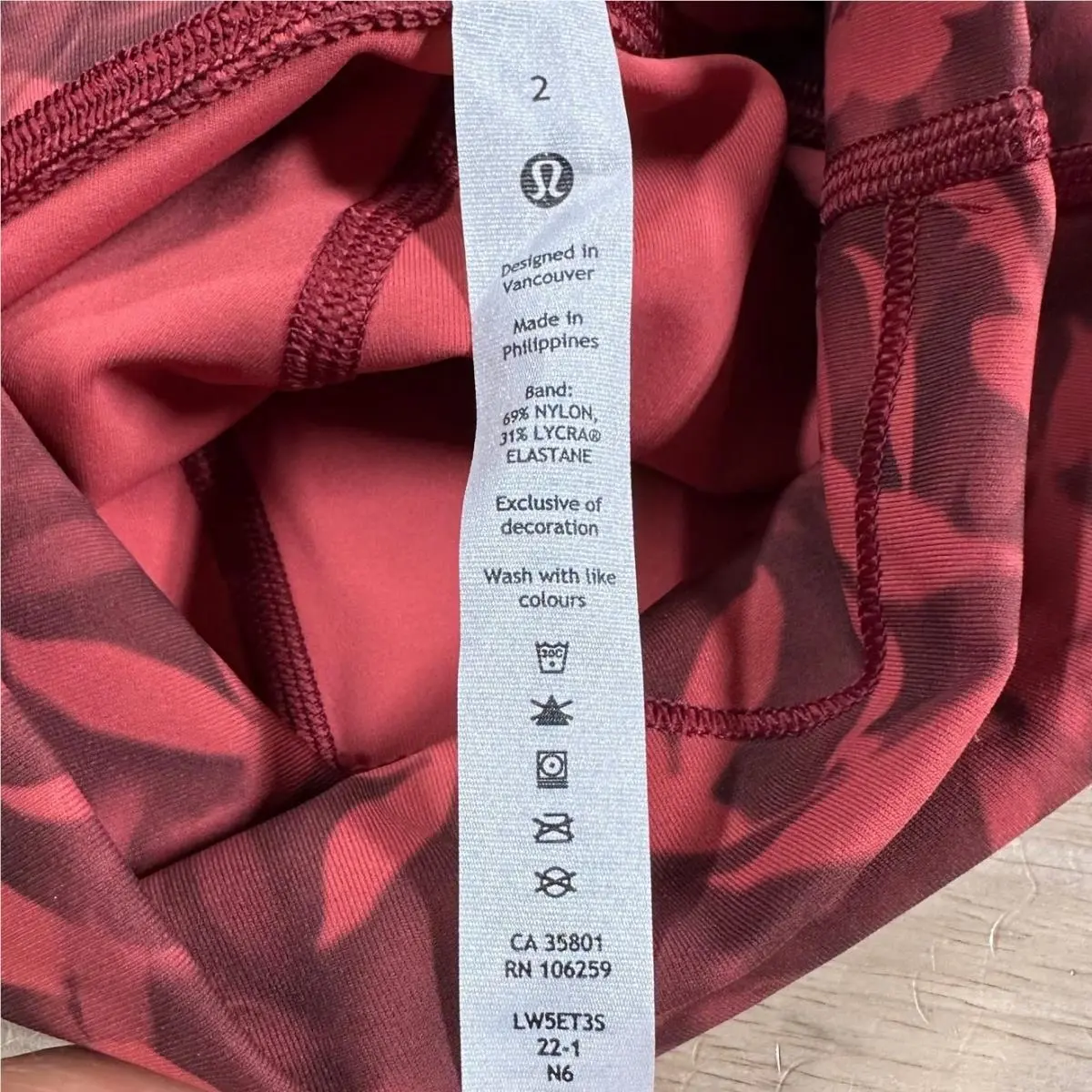 Lululemon clothing - Red 4