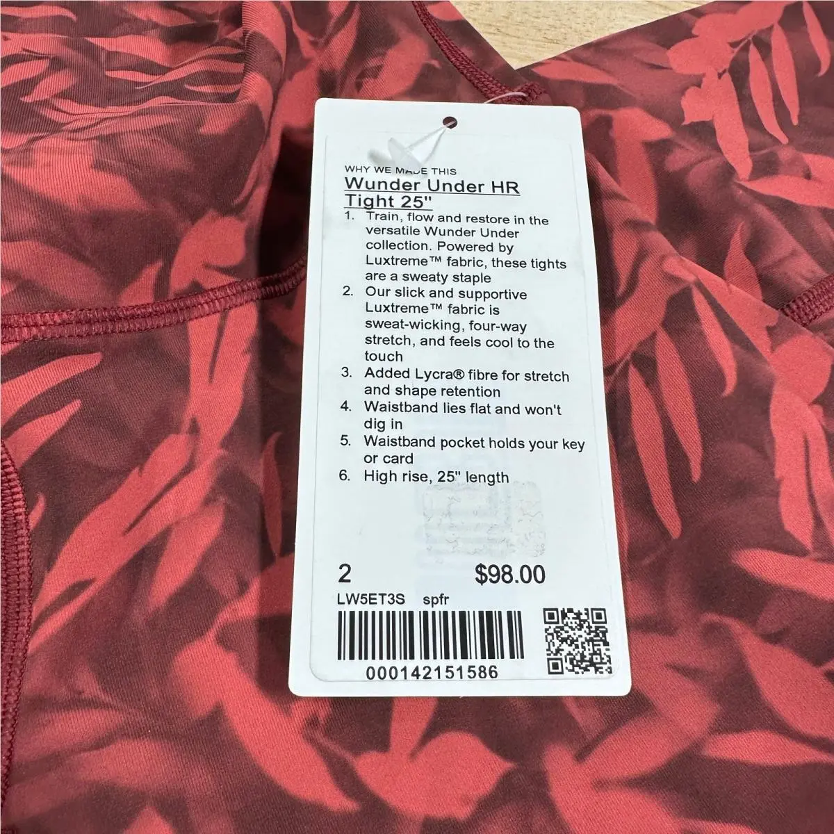 Lululemon clothing - Red 7