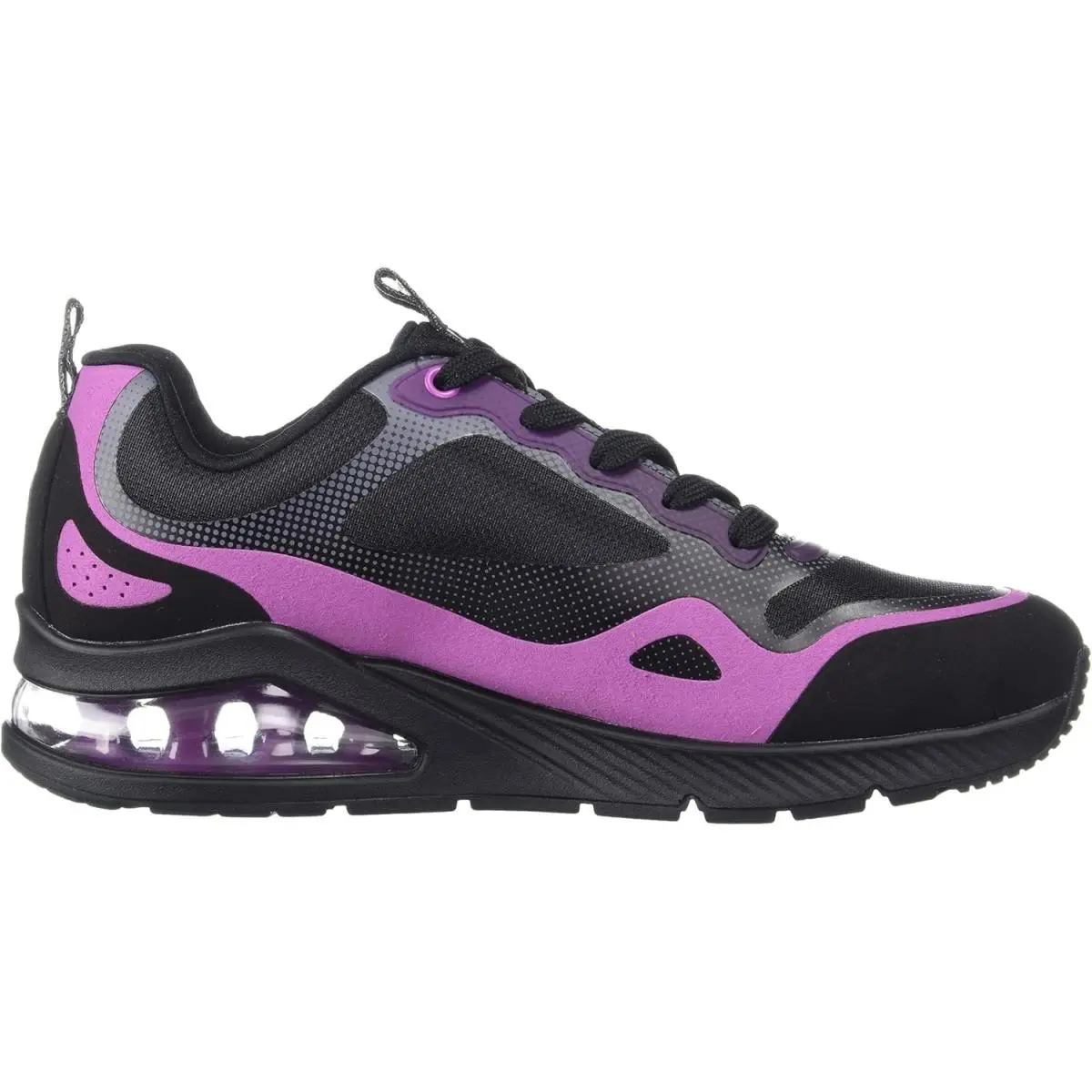 Skechers Womens Uno Mad Air Athletic Shoes Training Sneakers Black/pink US 6.5M
