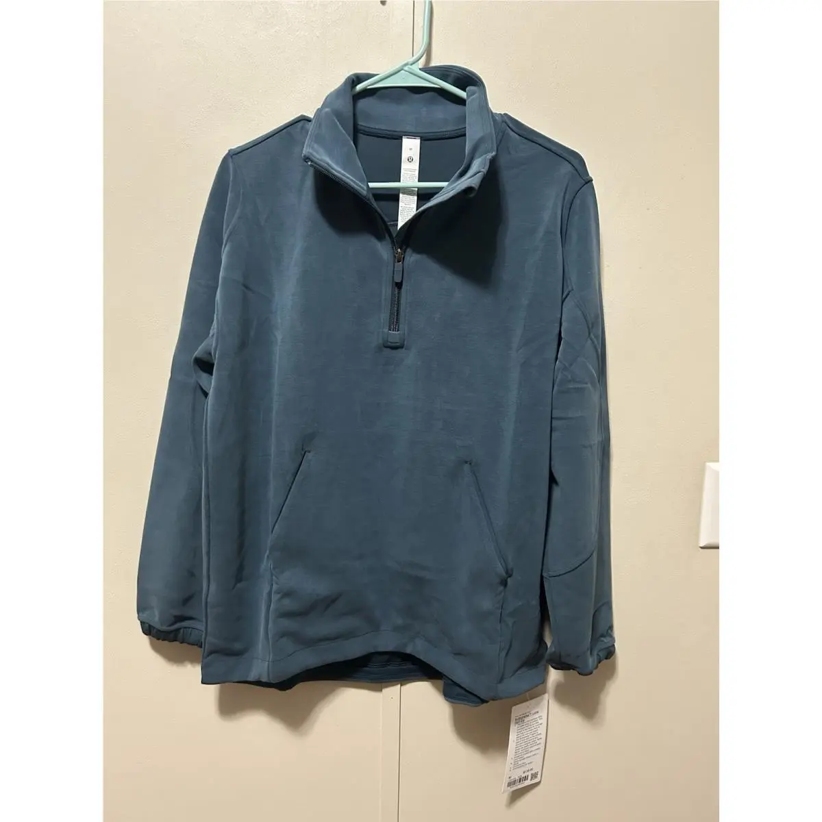 Lululemon Softstreme Long Half Zip Oversized Fit Size M Indochine Blue