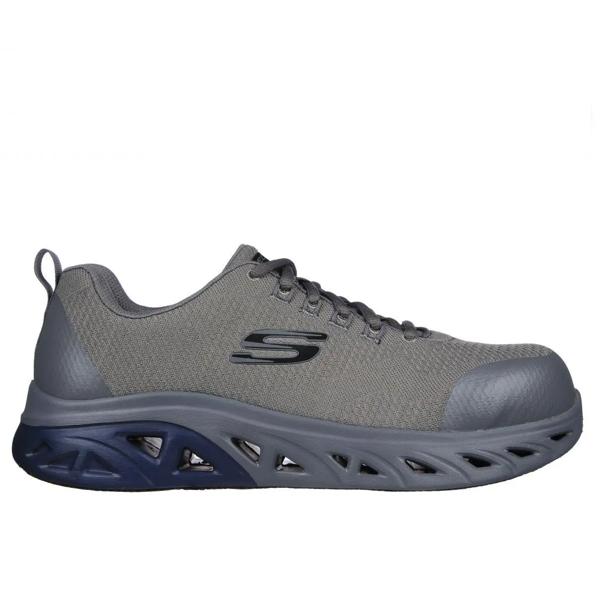 Skechers Work Men`s Glide Step SR - Taysin Alloy Toe Work Shoe Charcoal - 20015