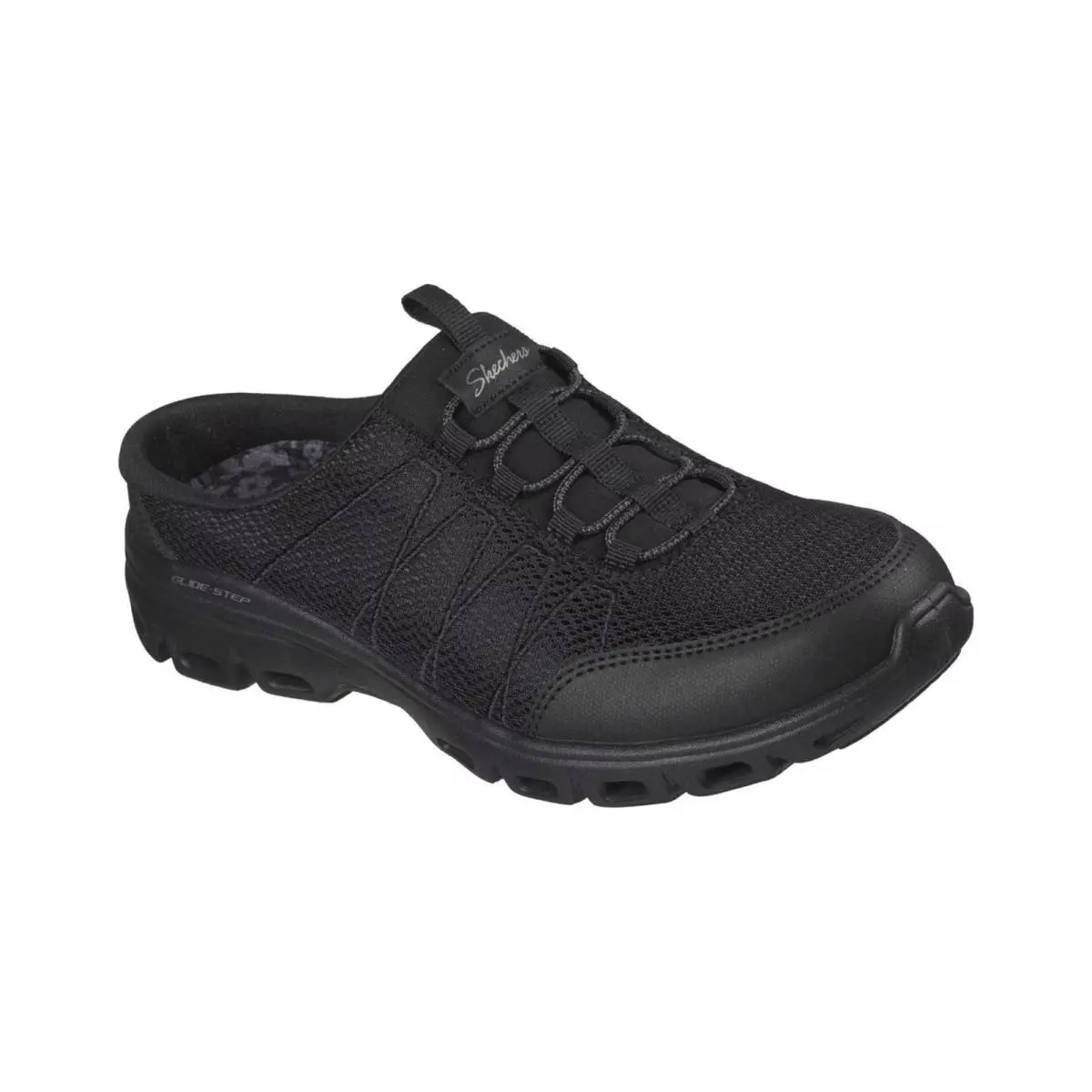 Women`s Skechers Work Relaxed Fit: Glide-step Comfort Casual Sneakers Black