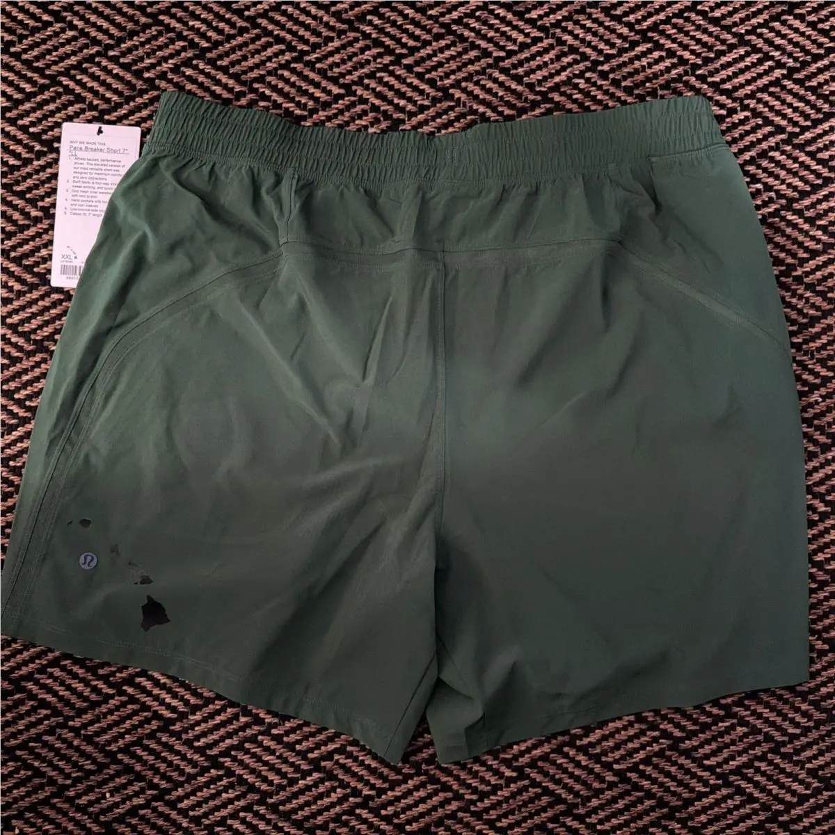 Lululemon Xxl Pace Breaker Lined Short 7 Green Hawaii Maui Exclusive Rare