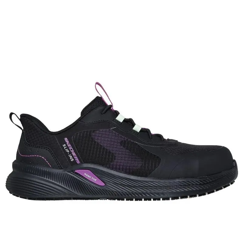 Skechers Bungee Lace Carbix Hands Free Slip-ins Black/purple