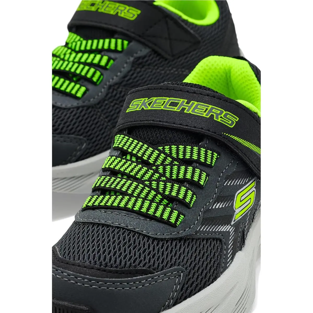 Skechers shoes - Charcoal/Blue/Lime 11