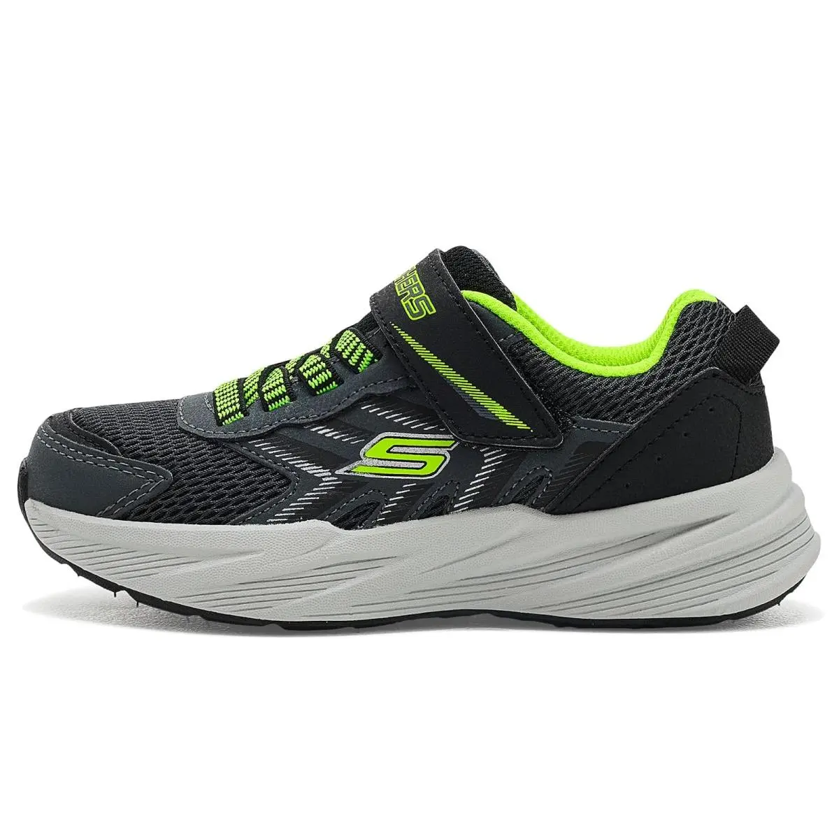 Skechers shoes - Charcoal/Blue/Lime 9