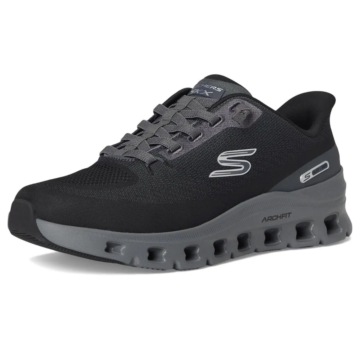 Men`s Skechers Arch Fit Glide-step Pro Hands Free Slip-in Black Shoes Size 9.5