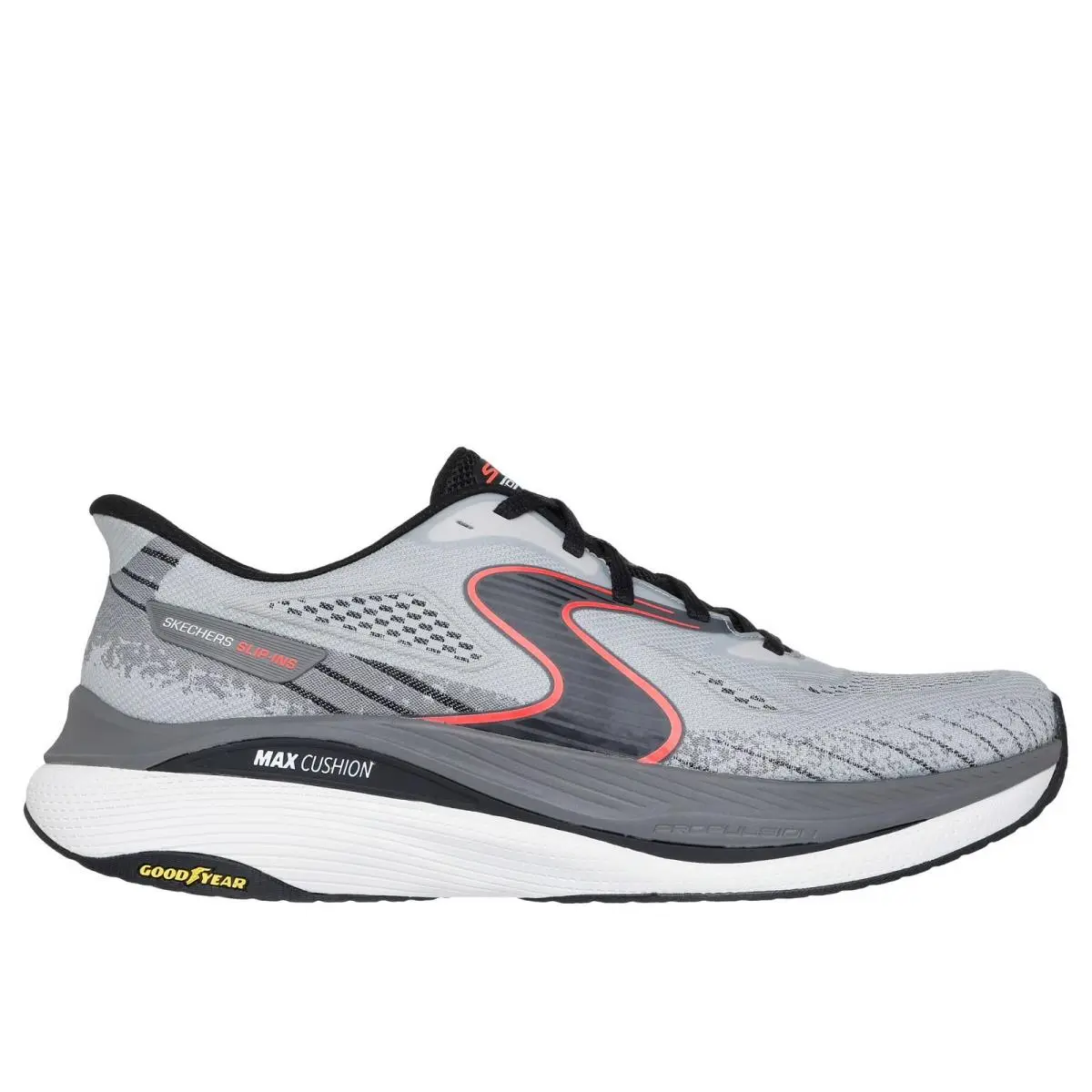 Skechers shoes - Skechers Max Cushioning Propulsion Pulsewave - Gray / Black 4