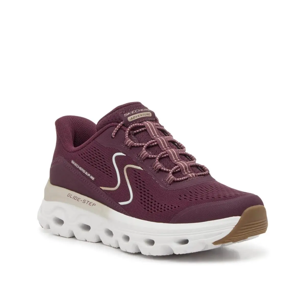 Woman`s Walking Shoes  Athletic Sneakers Burgundy by Skechers