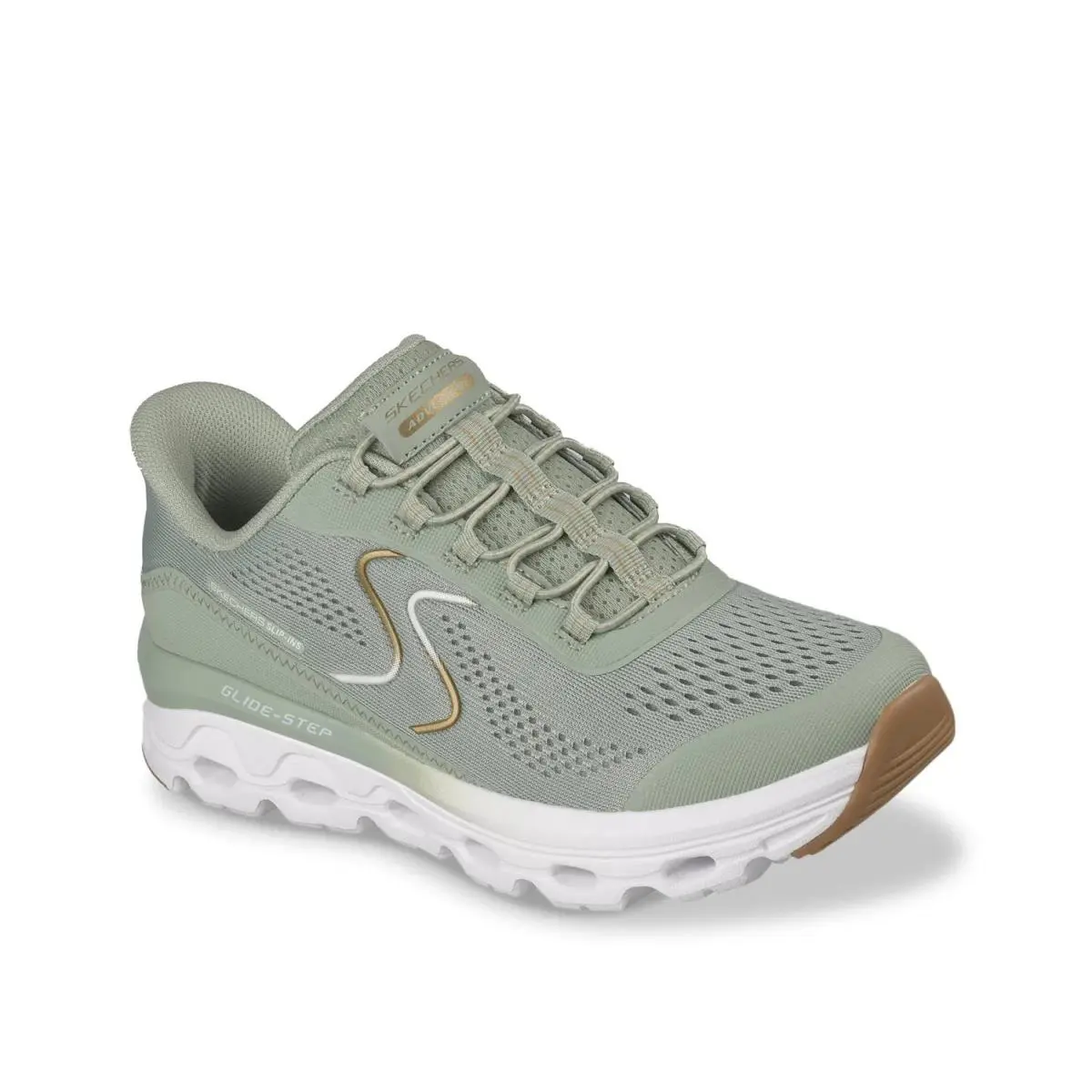 Woman`s Walking Shoes  Athletic Sneakers Sage Green by Skechers