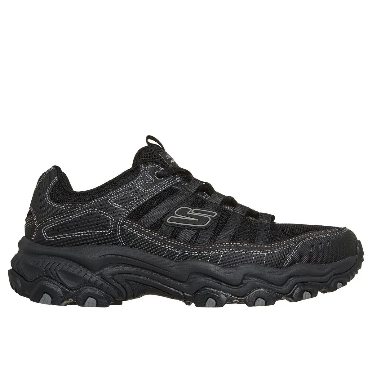 Men`s Stamina All-terrain - Afterburn Legacy Outdoor Shoe Black/black by Skechers