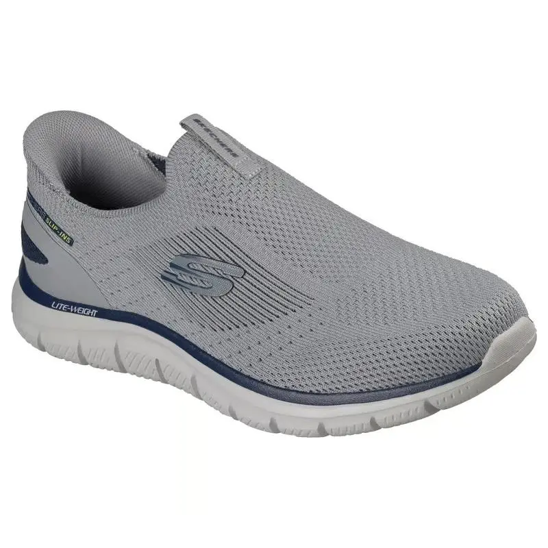 Skechers Shoes Mens Slip Ins Slip On Wide Gray Comfort Casual Memory Foam 233037