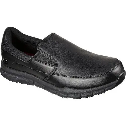 Skechers Men`s Nampa Groton Slip On Work Athletic Inspired Relaxed Fit