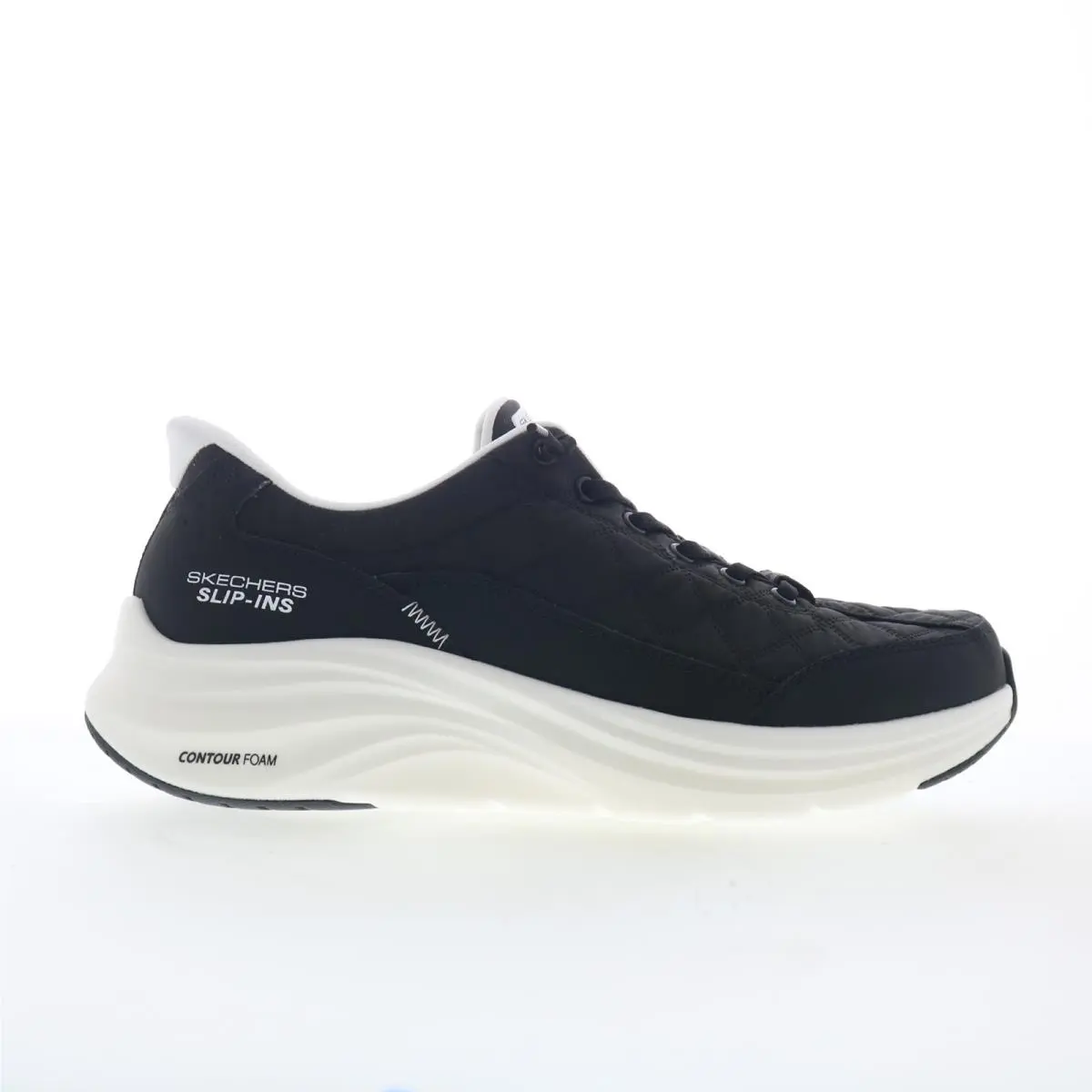 Skechers Slip-ins Contour Foam Cozy Fit Mens Black Lifestyle Sneakers Shoes