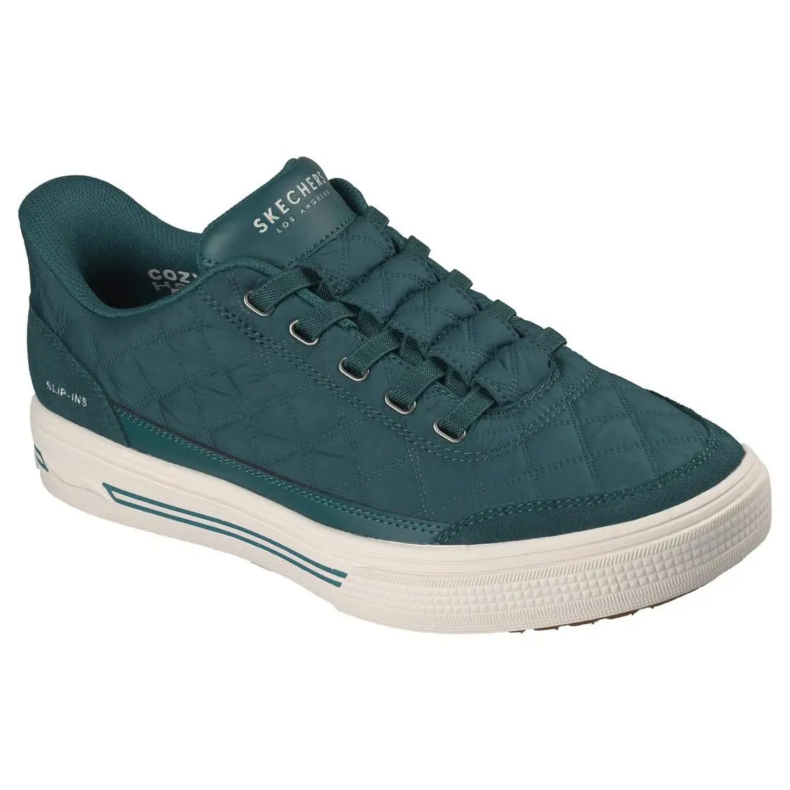 Men`s Skechers Slip-ins Arch Fit Arcade-cozy Fit Charming Daze 183227 Teal