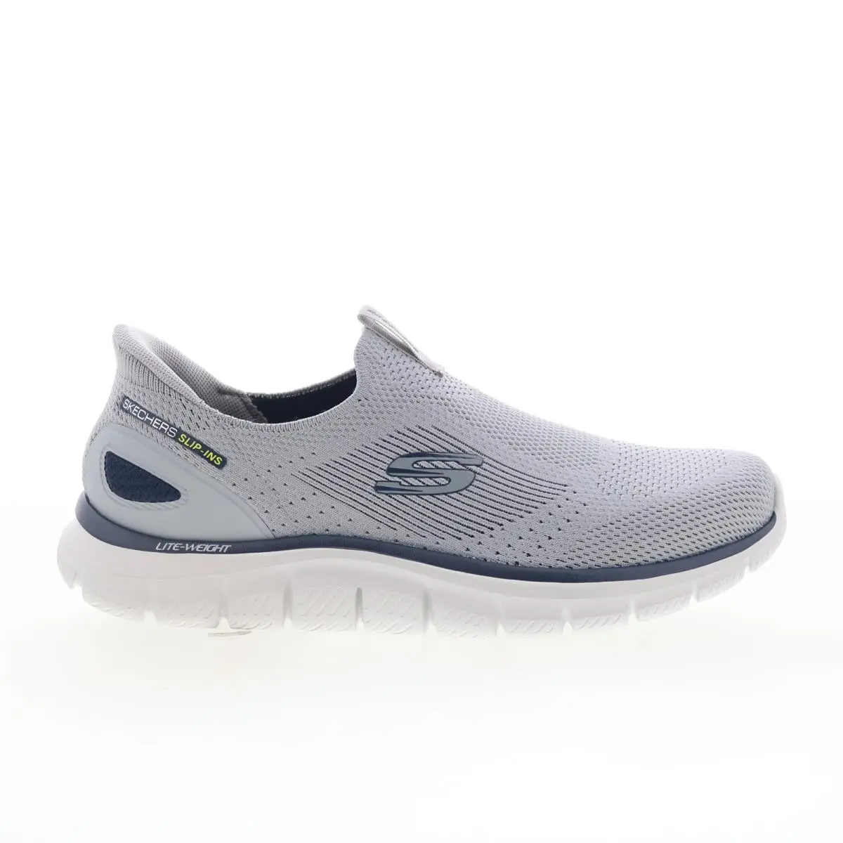 Skechers Slip-ins: Track - Fenor Mens Gray Wide Lifestyle Sneakers Shoes