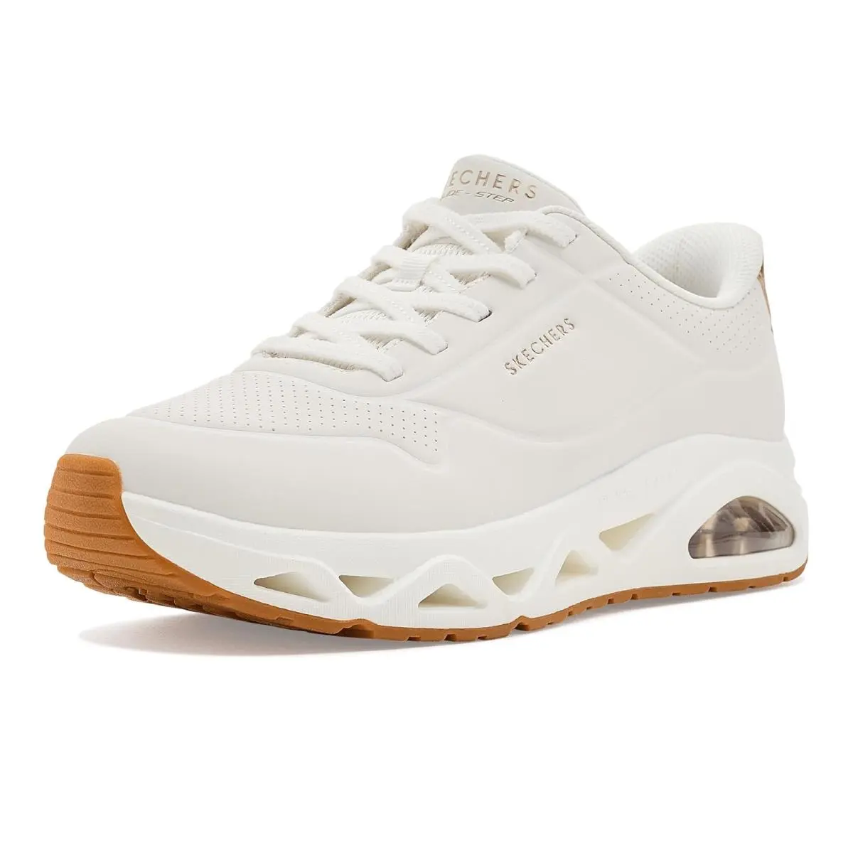 Woman`s Shoes Skechers Uno Glide-step - Glide On Air Hands Free Slip-ins