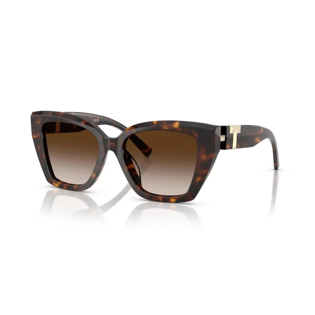 Tiffany TF 4239U Havana/brown Shaded 80153B Sunglasses by Tiffany & Co.