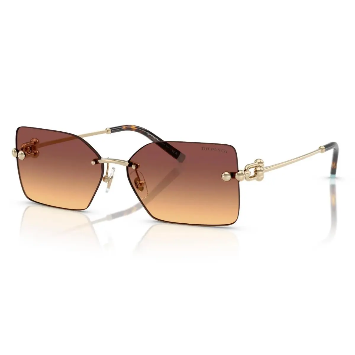 Tiffany Co. TF3088 618978 Pale Gold/orange Gradient 59-14-130 Sunglasses by Tiffany & Co.