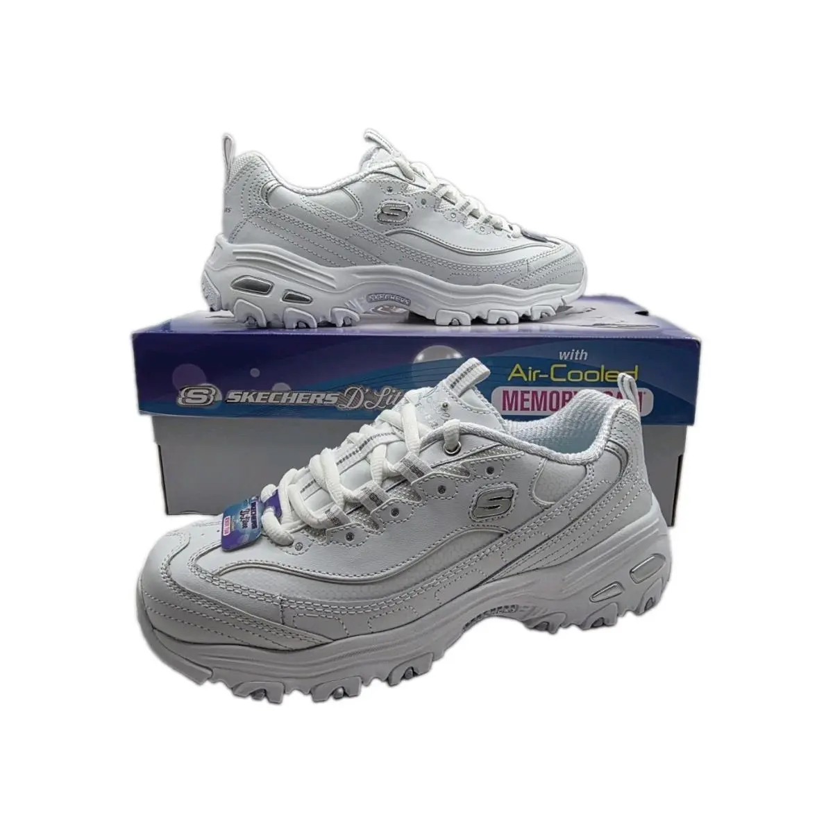 Skechers shoes - Skechers D`Lites Fresh Start - Fresh Start - DLites - Silver 0