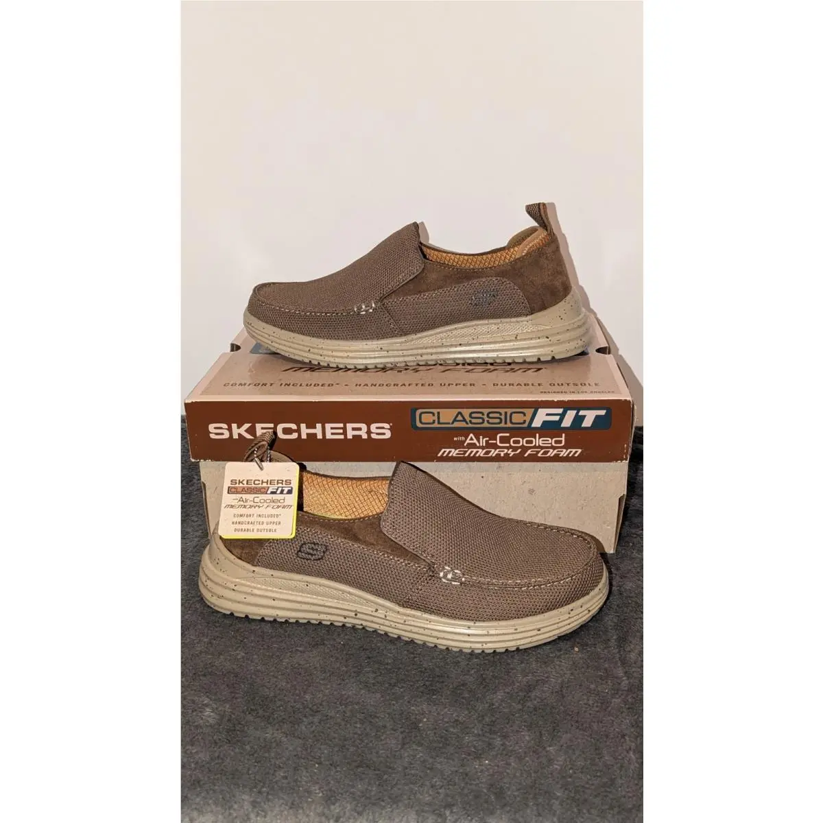 Excellent Skechers Proven Renco Mens 8 Brown Slip On Loafer Brn Classic Fit