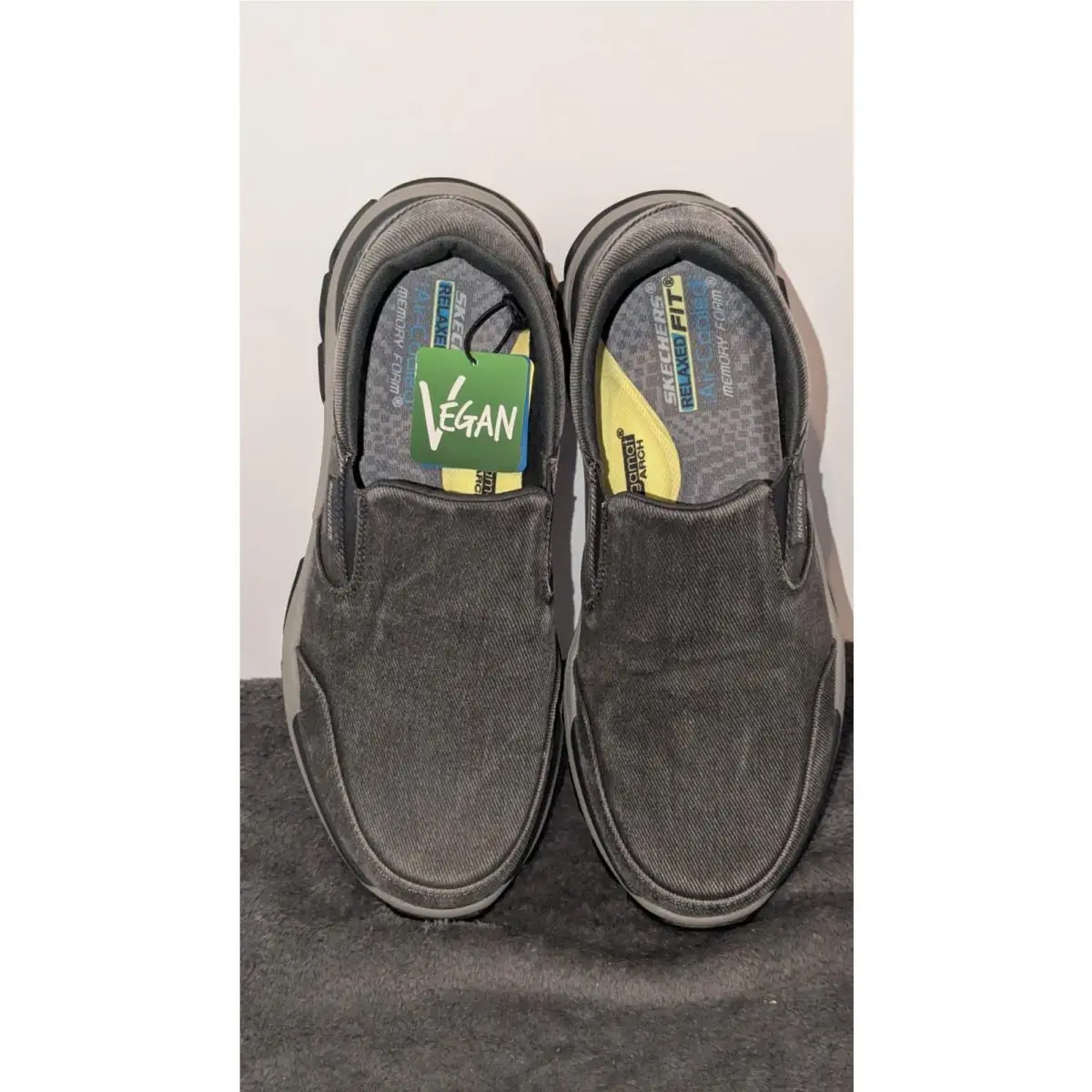 Skechers shoes - Respected Fallston - Respected Fallston - Charcoal (UPC: 194880918866) 2
