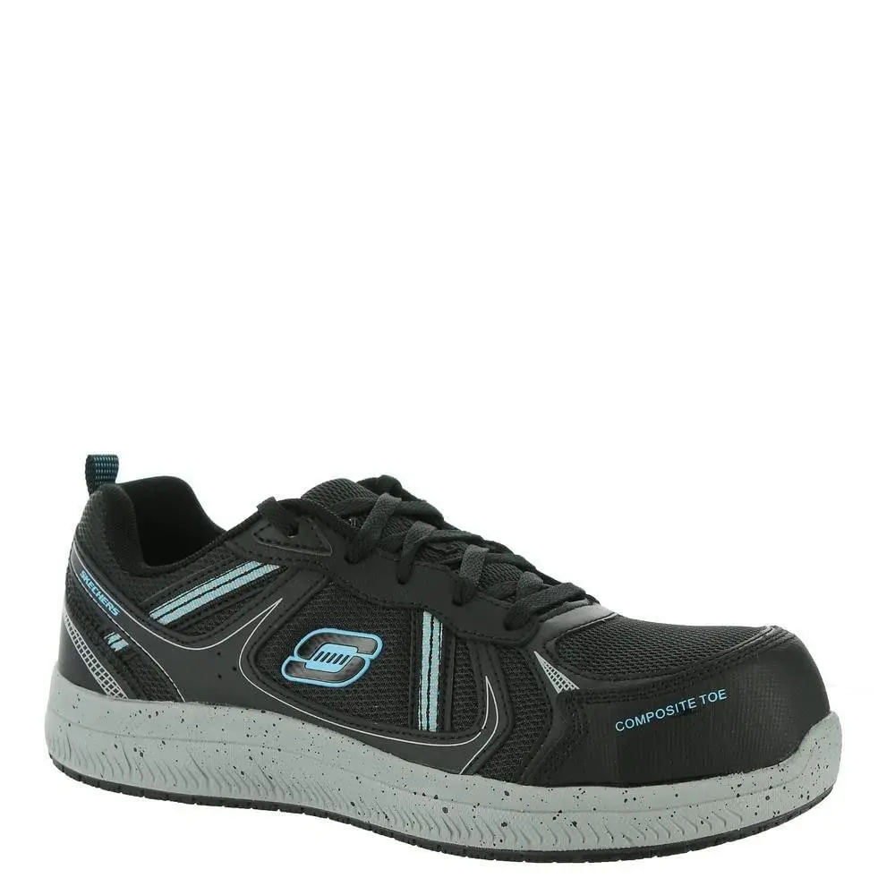 Skechers Work Summits SR108077 Work Shoe Women`s Oxford 8.5 BM US Black Mint