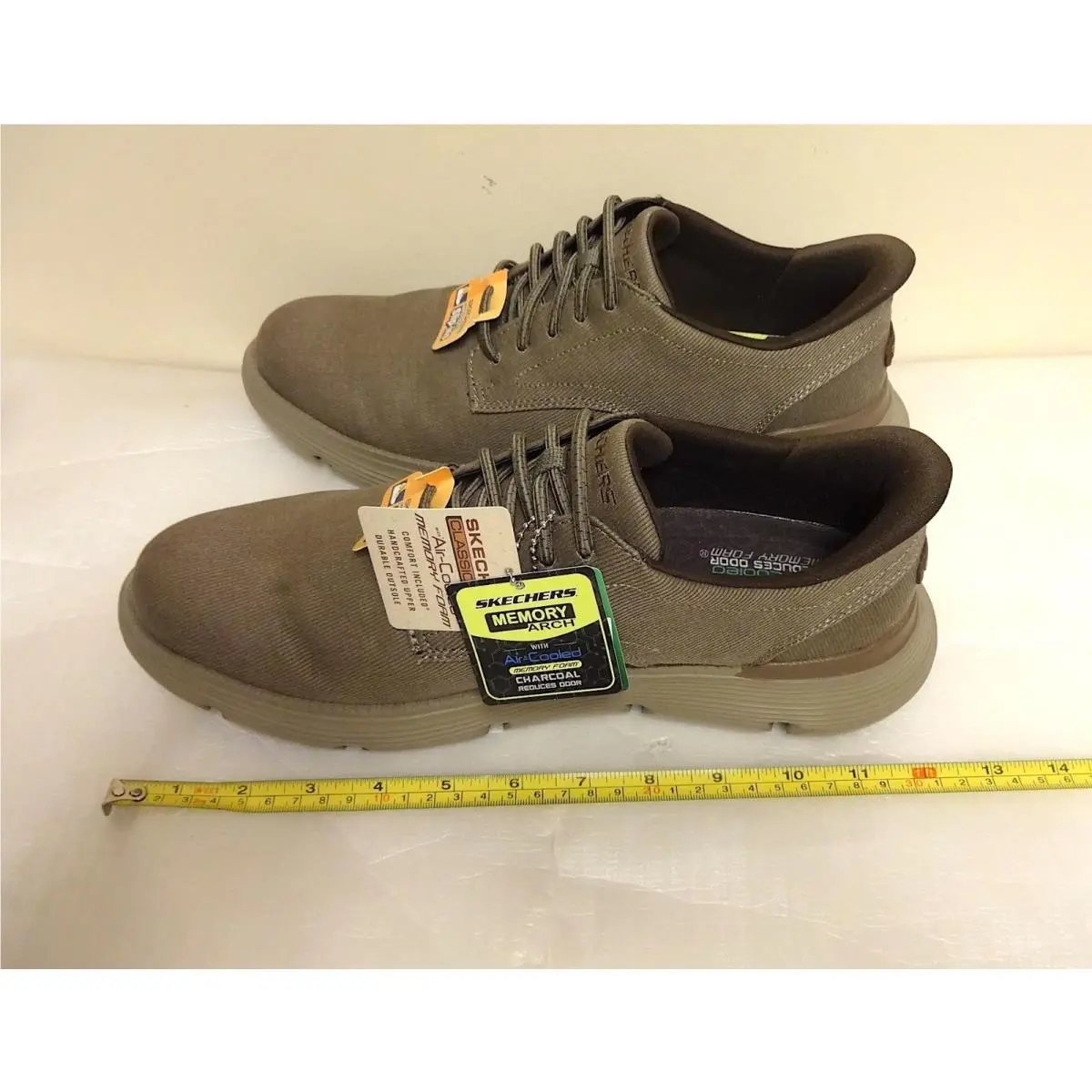 New: Skechers Air-cooled Memory Foam Shoes For Men US Size: 10.5