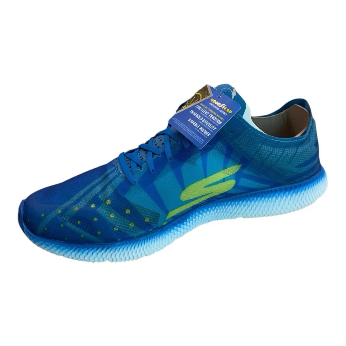 Skechers Gorun Horizon Vanish 2 Athletic Running Shoes Blue Yellow Mens Size 13