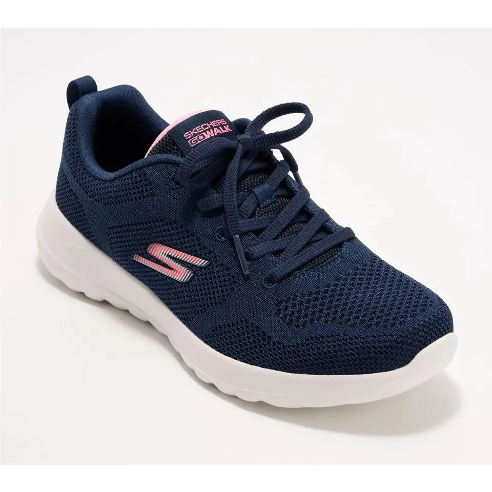 Skechers Women`s GO Walk Joy Washable Walking Sneakers - Violet Navy Size 6.5