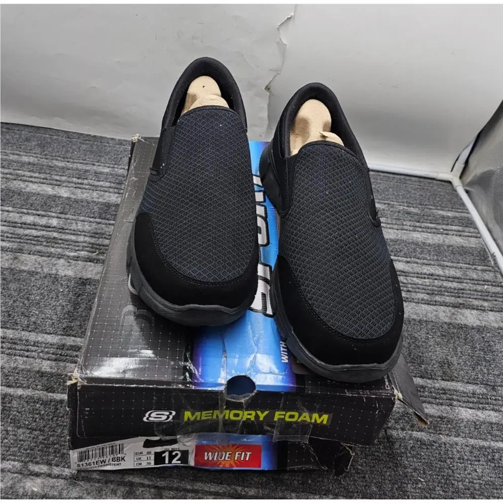 Skechers 51361EW Bbk Men`s Equalizer-persistent Black Shoes Size 12