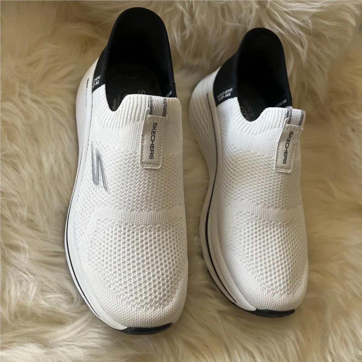 Bnob Skechers Max Cushioning Elite 2.0 Eternal Slip Lns Athletic Shoe White Sz 6