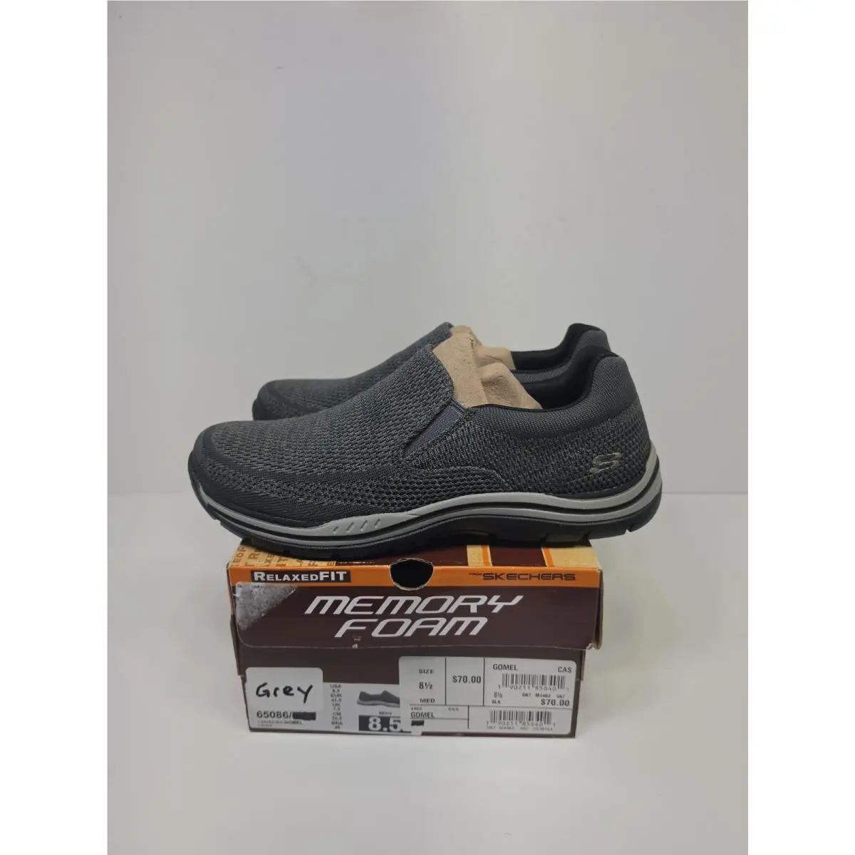 Skechers shoes - Relaxed Fit Expected - Relaxed Fit Expected - 65086 - black/grey (UPC: 190211856401) 1
