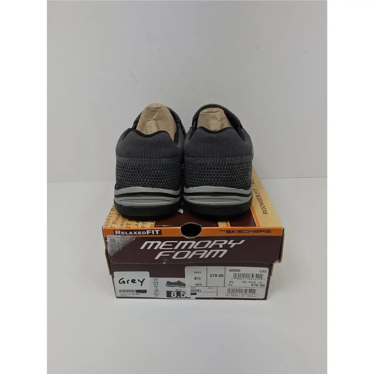 Skechers shoes - Relaxed Fit Expected - Relaxed Fit Expected - 65086 - black/grey (UPC: 190211856401) 3