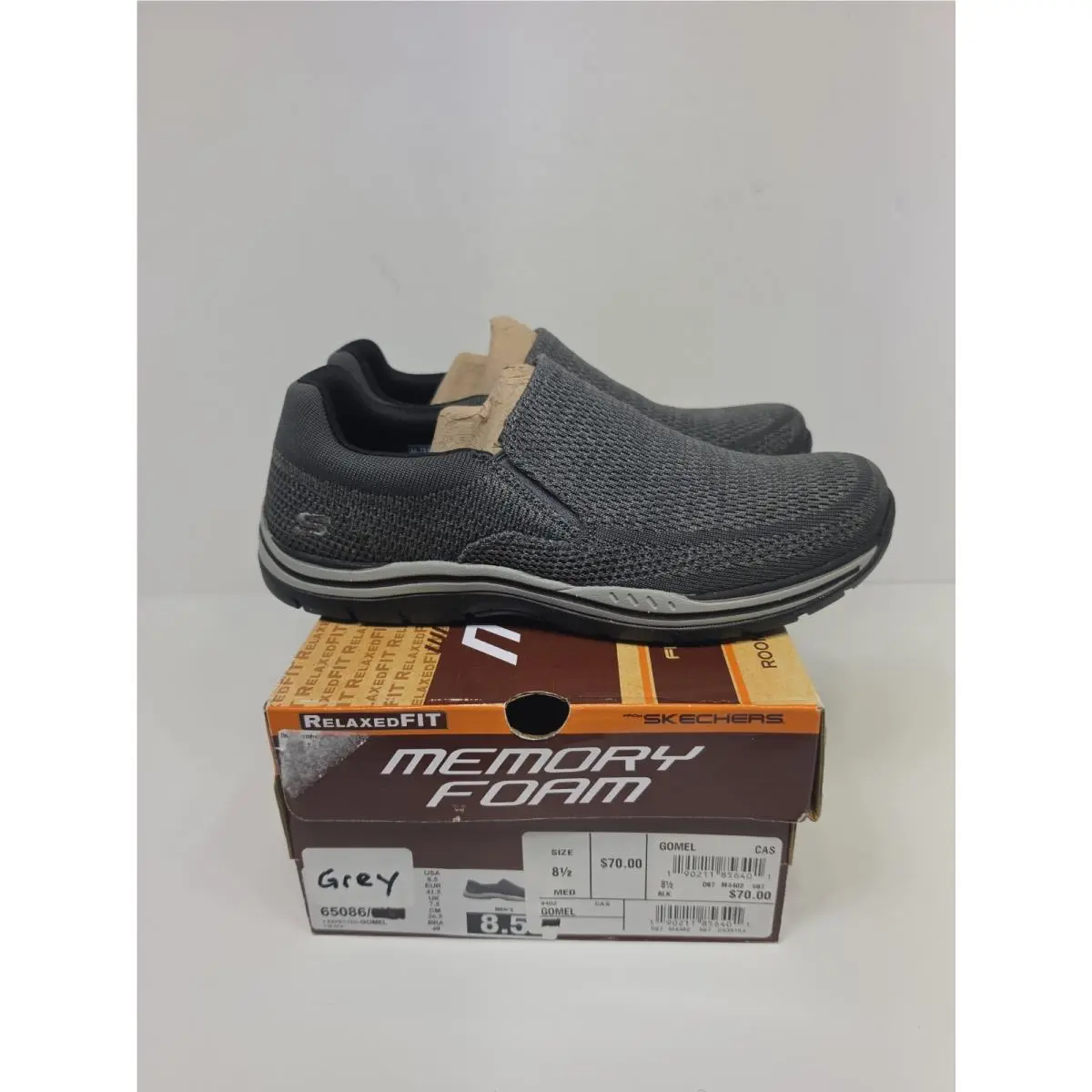 Skechers shoes - Relaxed Fit Expected - Relaxed Fit Expected - 65086 - black/grey (UPC: 190211856401) 4